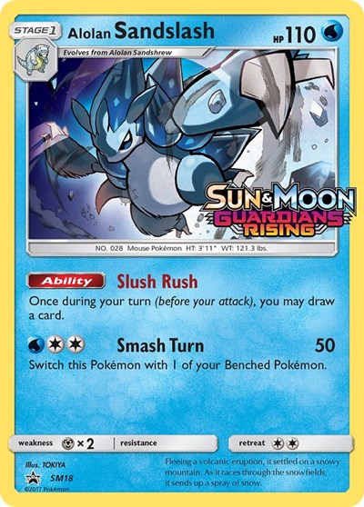 Alolan Sandslash - SM18 (Prerelease) (SMP) #SM18 Promo (Holofoil Moderately Played) SM Promos Pokemon: 2016
