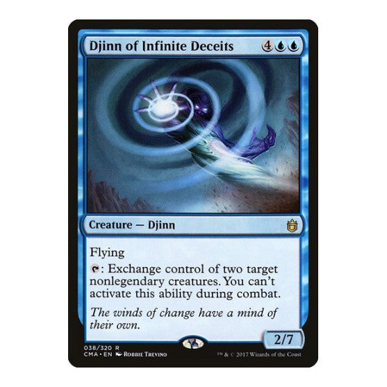 Djinn of Infinite Deceits (CMA) #38 Rare (Lightly Played) Commander Anthology Magic: The Gathering: 2017