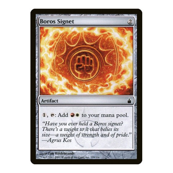 Boros Signet (RAV) #255 Common (Lightly Played) Ravnica: City of Guilds Magic: The Gathering: 2005