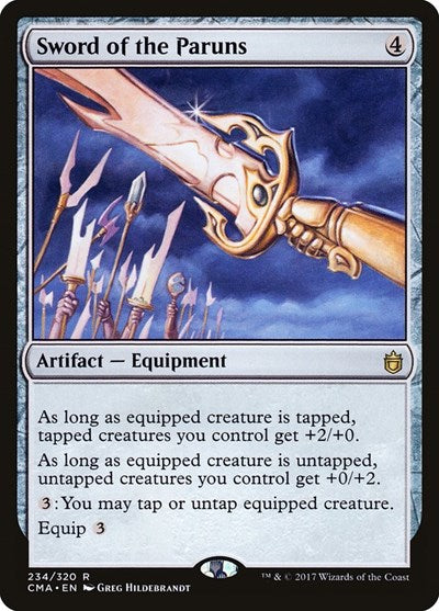 Sword of the Paruns (CMA) #234 Rare (Lightly Played) Commander Anthology Magic: The Gathering: 2017