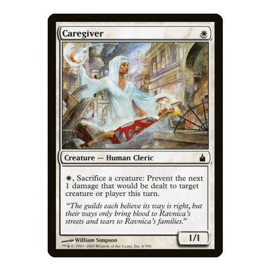 Caregiver (RAV) #6 Common (Moderately Played) Ravnica: City of Guilds Magic: The Gathering: 2005