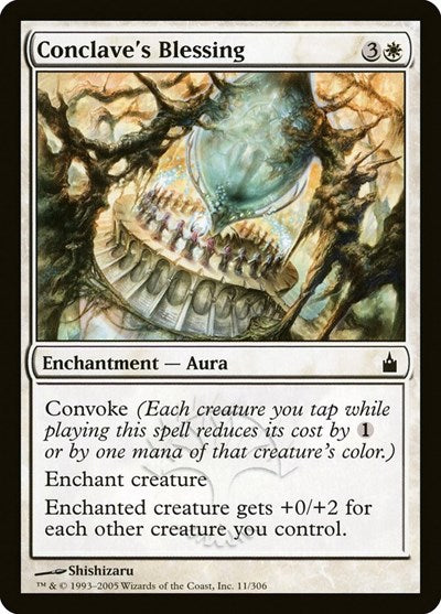 Conclaves Blessing (RAV) #11 Common (Moderately Played) Ravnica: City of Guilds Magic: The Gathering: 2005