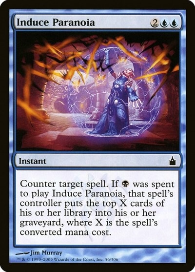 Induce Paranoia (RAV) #56 Common (Lightly Played) Ravnica: City of Guilds Magic: The Gathering: 2005