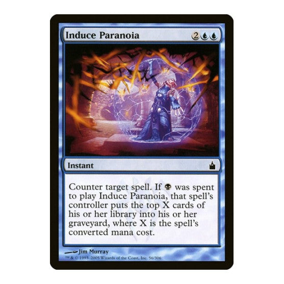 Induce Paranoia (RAV) #56 Common (Lightly Played) Ravnica: City of Guilds Magic: The Gathering: 2005
