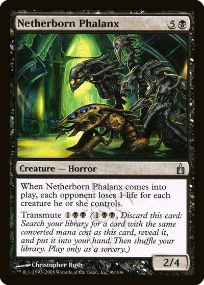 Netherborn Phalanx (RAV) #99 Uncommon (Lightly Played) Ravnica: City of Guilds Magic: The Gathering: 2005