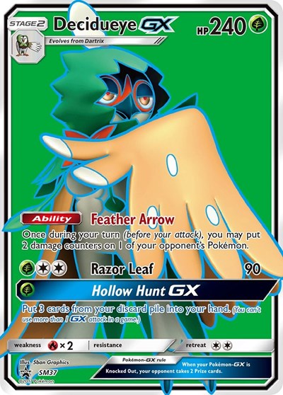 Decidueye GX - SM37 (SMP) #SM37 Promo (Holofoil Damaged) SM Promos Pokemon: 2016