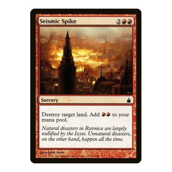 Seismic Spike (RAV) #141 Common Ravnica: City of Guilds Magic: The Gathering: 2005