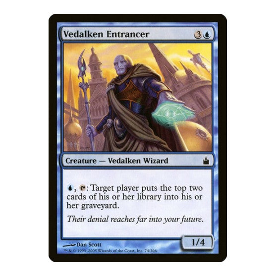Vedalken Entrancer (RAV) #74 Common (Heavily Played) Ravnica: City of Guilds Magic: The Gathering: 2005