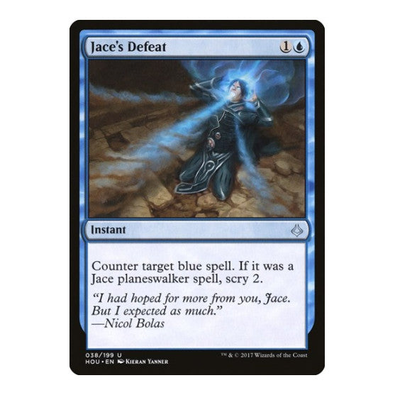 Jace's Defeat (HOU) #38 Uncommon Hour of Devastation Magic: The Gathering: 2017