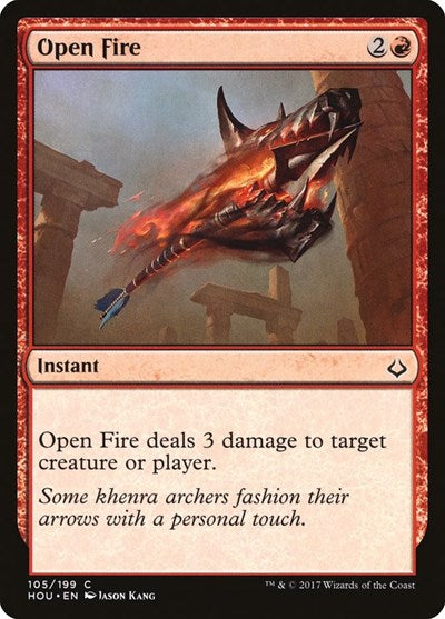 Open Fire (HOU) #105 Common Hour of Devastation Magic: The Gathering: 2017