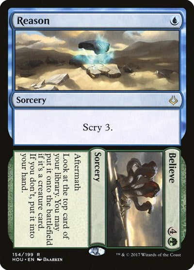 Reason Believe (HOU) #154 Rare (Lightly Played) Hour of Devastation Magic: The Gathering: 2017