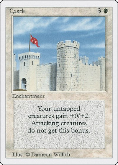 Castle (3ED) #8 Uncommon (Heavily Played) Revised Edition Magic: The Gathering: 1994