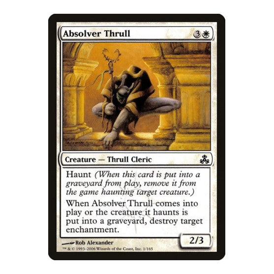Absolver Thrull (GPT) #1 Common (Moderately Played) Guildpact Magic: The Gathering: 2006