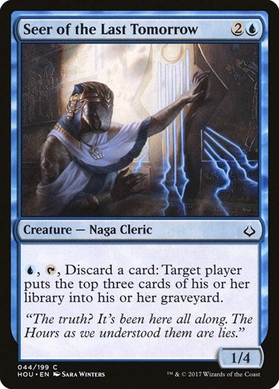 Seer of the Last Tomorrow (HOU) #44 Common (Lightly Played) Hour of Devastation Magic: The Gathering: 2017