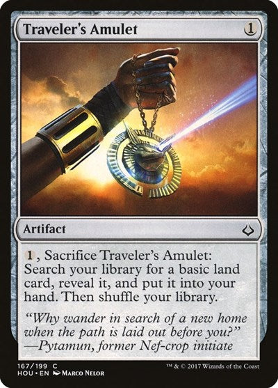 Travelers Amulet (HOU) #167 Common (Lightly Played) Hour of Devastation Magic: The Gathering: 2017
