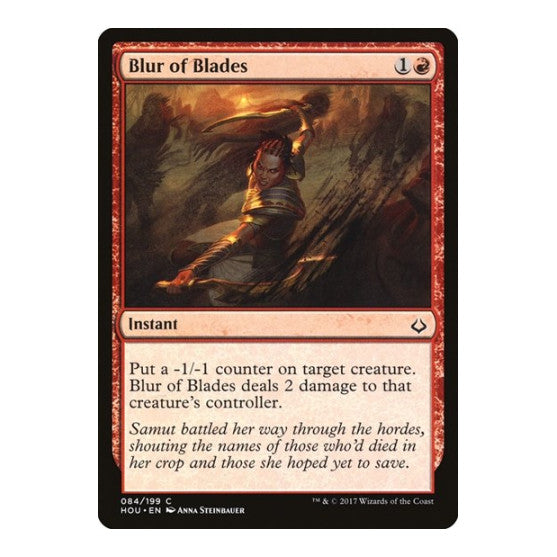Blur of Blades (HOU) #84 Common Hour of Devastation Magic: The Gathering: 2017