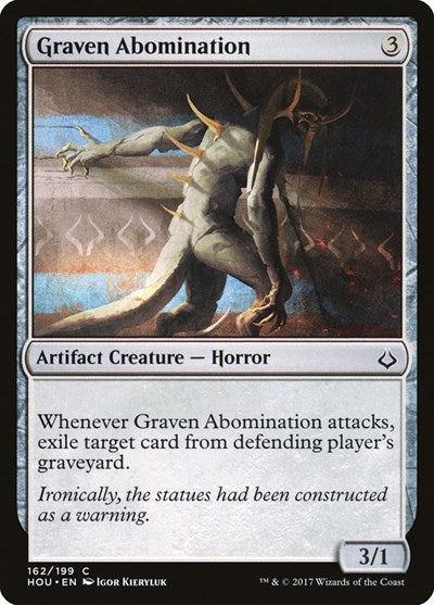 Graven Abomination (HOU) #162 Common (Lightly Played) Hour of Devastation Magic: The Gathering: 2017