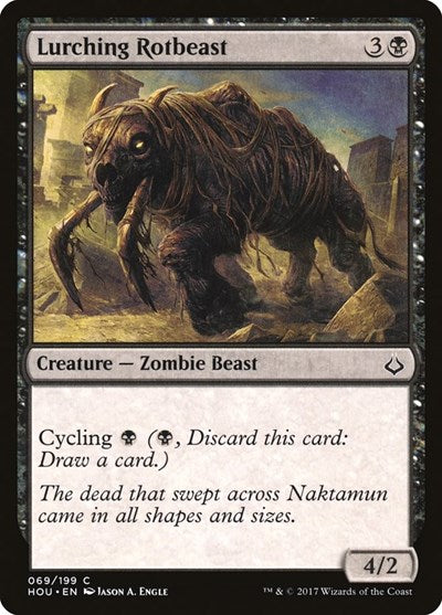Lurching Rotbeast (HOU) #69 Common (Lightly Played) Hour of Devastation Magic: The Gathering: 2017