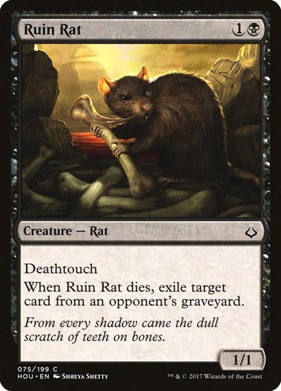 Ruin Rat (HOU) #75 Common Hour of Devastation Magic: The Gathering: 2017