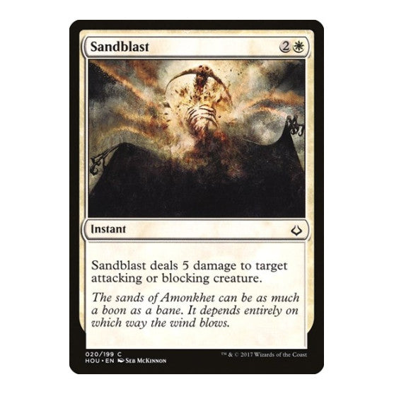 Sandblast (HOU) #20 Common (Lightly Played) Hour of Devastation Magic: The Gathering: 2017