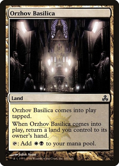 Orzhov Basilica (GPT) #161 Common (Heavily Played) Guildpact Magic: The Gathering: 2006