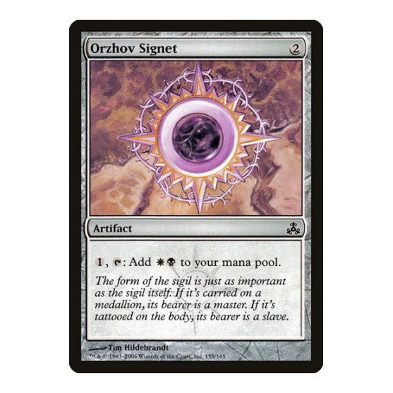 Orzhov Signet (GPT) #155 Common Guildpact Magic: The Gathering: 2006