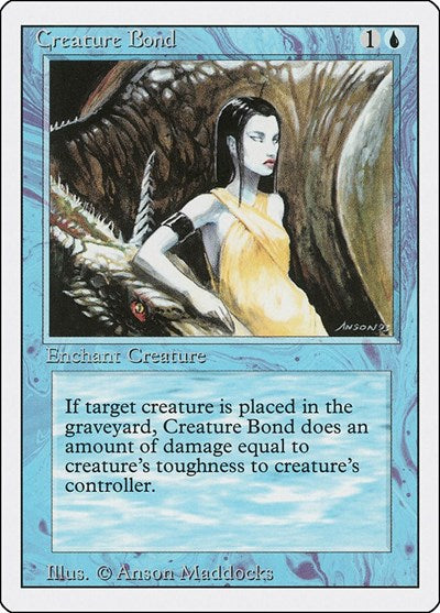 Creature Bond (3ED) #55 Common (Heavily Played) Revised Edition Magic: The Gathering: 1994