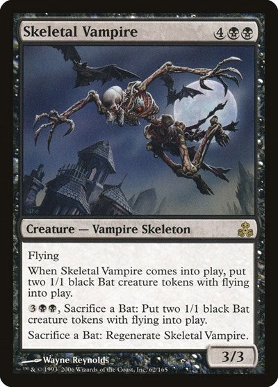 Skeletal Vampire (GPT) #62 Rare (Near Mint) Guildpact Magic: The Gathering: 2006