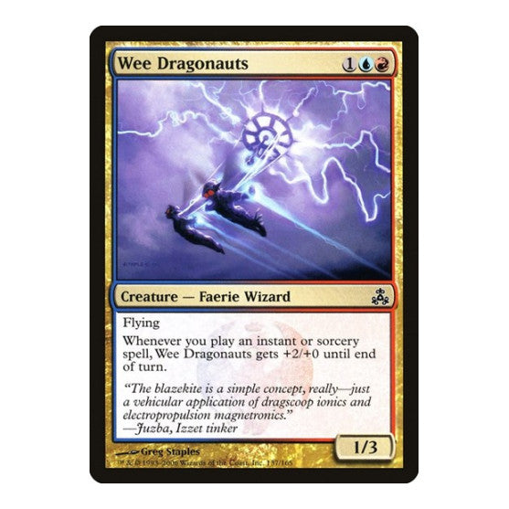 Wee Dragonauts (GPT) #137 Common (Lightly Played) Guildpact Magic: The Gathering: 2006