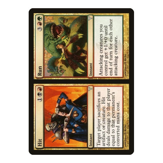 Hit // Run (DIS) #152 Uncommon (Moderately Played) Dissension Magic: The Gathering: 2006