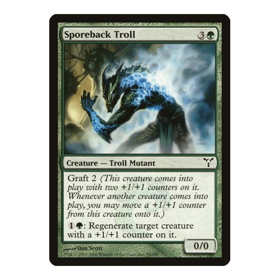 Sporeback Troll (DIS) #94 Common (Lightly Played) Dissension Magic: The Gathering: 2006