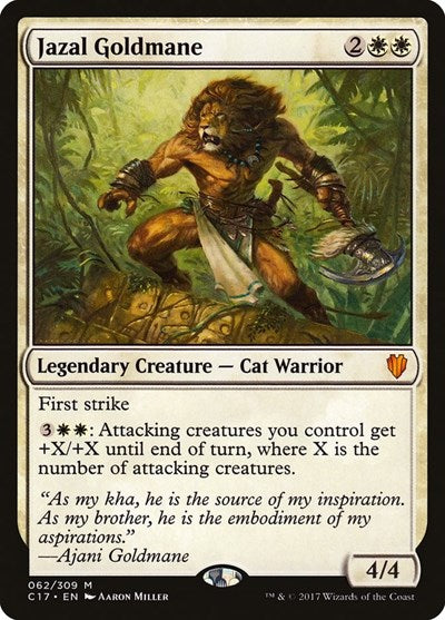 Jazal Goldmane (C17) #62 Mythic Rare (Lightly Played) Commander 2017 Magic: The Gathering: 2017