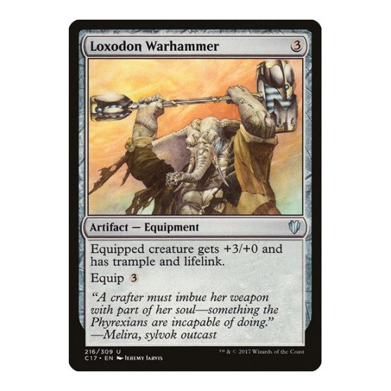 Loxodon Warhammer (C17) #216 Uncommon (Lightly Played) Commander 2017 Magic: The Gathering: 2017