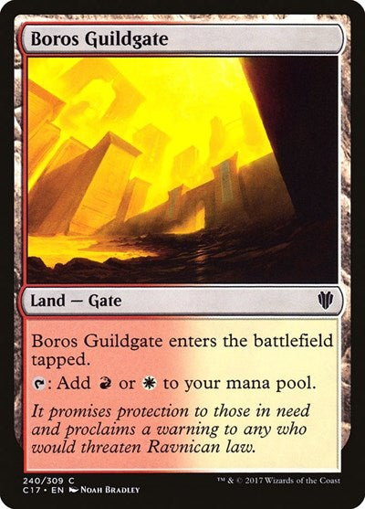 Boros Guildgate (C17) #240 Common (Lightly Played) Commander 2017 Magic: The Gathering: 2017