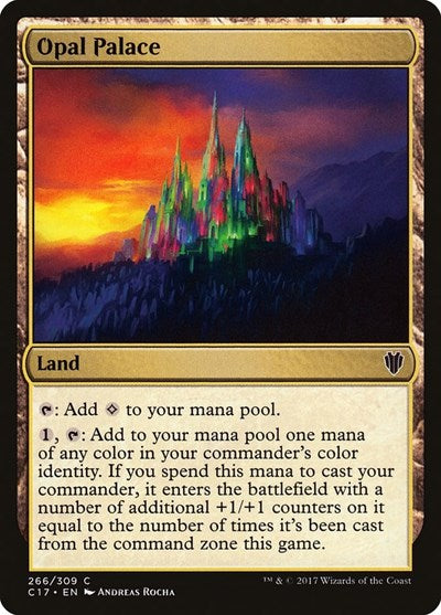Opal Palace (C17) #266 Common (Lightly Played) Commander 2017 Magic: The Gathering: 2017