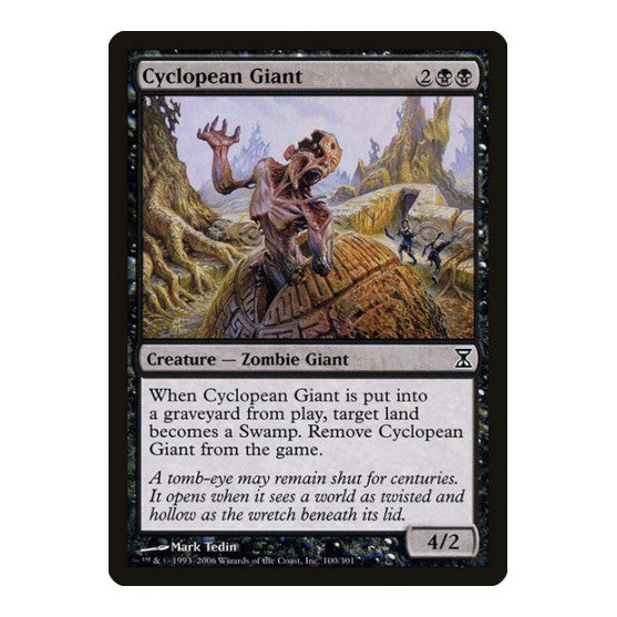 Cyclopean Giant (TSP) #100 Common (Lightly Played) Time Spiral Magic: The Gathering: 2006