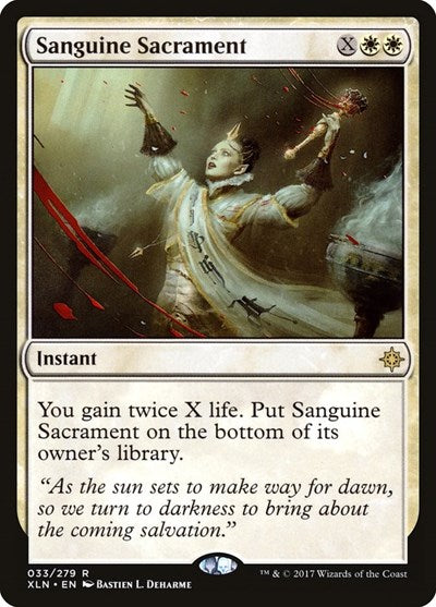 Sanguine Sacrament (XLN) #33 Rare Ixalan Magic: The Gathering: 2017