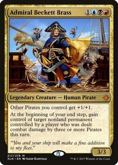 Admiral Beckett Brass (XLN) #217 Mythic Rare (Near Mint) Ixalan Magic: The Gathering: 2017