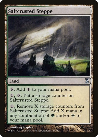 Saltcrusted Steppe (TSP) #277 Uncommon (Lightly Played) Time Spiral Magic: The Gathering: 2006