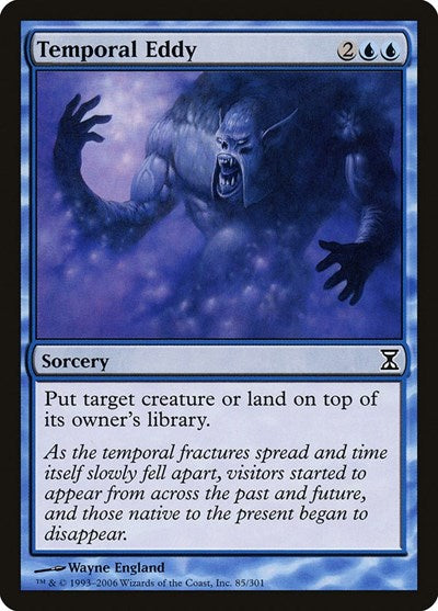Temporal Eddy (TSP) #85 Common (Lightly Played) Time Spiral Magic: The Gathering: 2006
