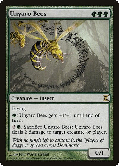 Unyaro Bees (TSP) #231 Rare (Lightly Played) Time Spiral Magic: The Gathering: 2006