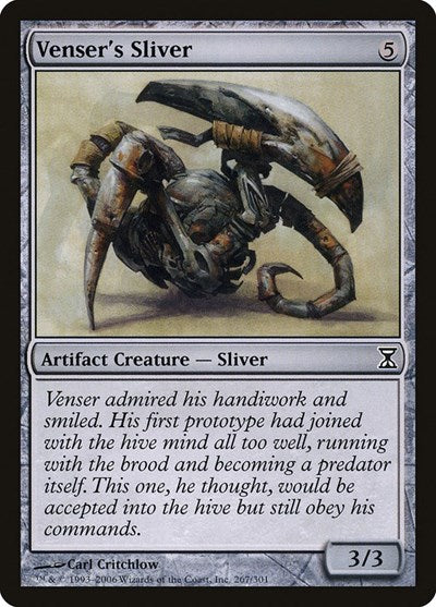 Vensers Sliver (TSP) #267 Common Time Spiral Magic: The Gathering: 2006