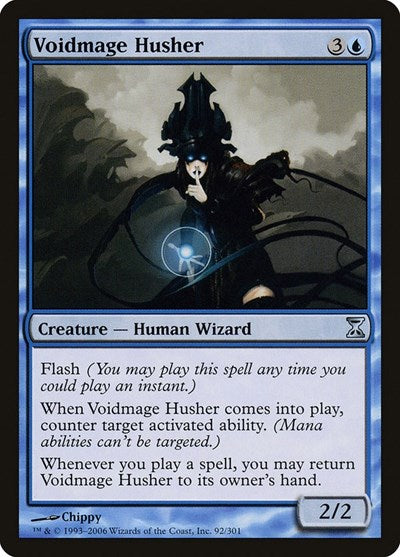 Voidmage Husher (TSP) #92 Uncommon (Moderately Played) Time Spiral Magic: The Gathering: 2006