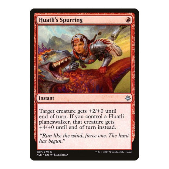 Huatli's Spurring (XLN) #287 Uncommon (Lightly Played) Ixalan Magic: The Gathering: 2017