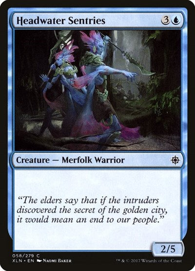 Headwater Sentries (XLN) #58 Common (Lightly Played) Ixalan Magic: The Gathering: 2017