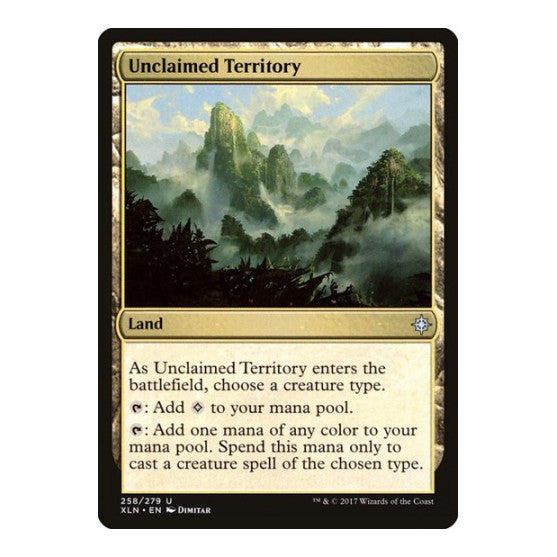 Unclaimed Territory (XLN) #258 Uncommon (Lightly Played) Ixalan Magic: The Gathering: 2017