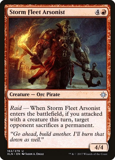 Storm Fleet Arsonist (XLN) #162 Uncommon (Moderately Played) Ixalan Magic: The Gathering: 2017