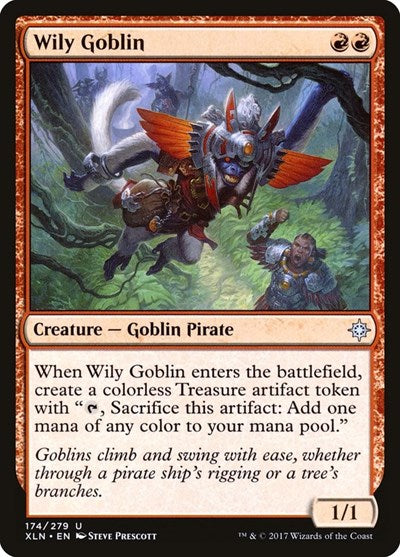 Wily Goblin (XLN) #174 Uncommon (Lightly Played) Ixalan Magic: The Gathering: 2017