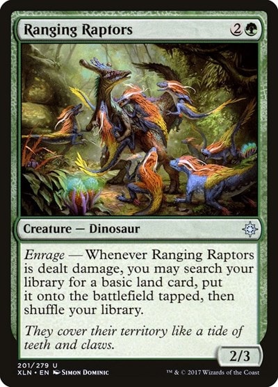 Ranging Raptors (XLN) #201 Uncommon (Lightly Played) Ixalan Magic: The Gathering: 2017