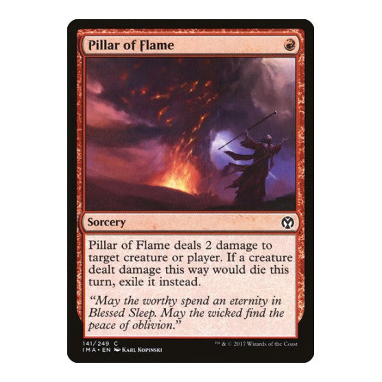 Pillar of Flame (IMA) #141 Common (Lightly Played) Iconic Masters Magic: The Gathering: 2017